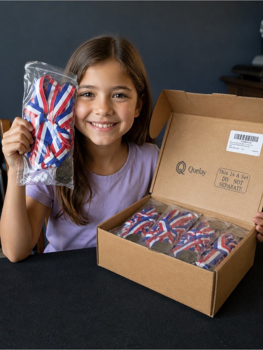 QueJay Reading Medal Set Awards Bulk Pack Classroom School New